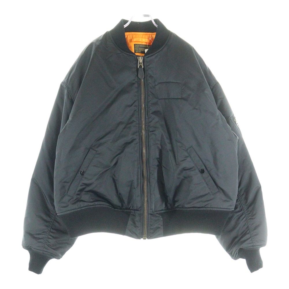 SAINT MICHAEL セントマイケル 24AW NO DAMEGE MA-1 ノーダメージMA-1 リバーシブルボンバージャケット ブラック オレンジ SM-YS1-0000-063