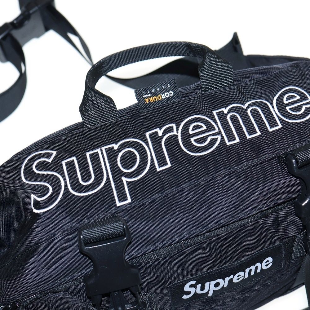 SUPREME シュプリーム 19AW Waist Bag Cordura ナイロン コーデュラ ウエストバッグ ボディバッグ ショルダーバッグ ブラック DECORATOM_COM_BR