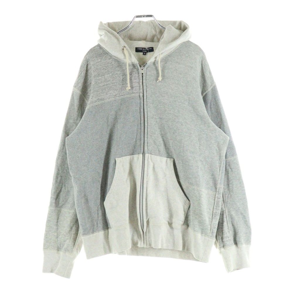 COMME des GARCONS HOMME コムデギャルソンオム 20AW Patchwork Zip Hoodie HF-T008 パッチワークジップパーカー グレー レディース