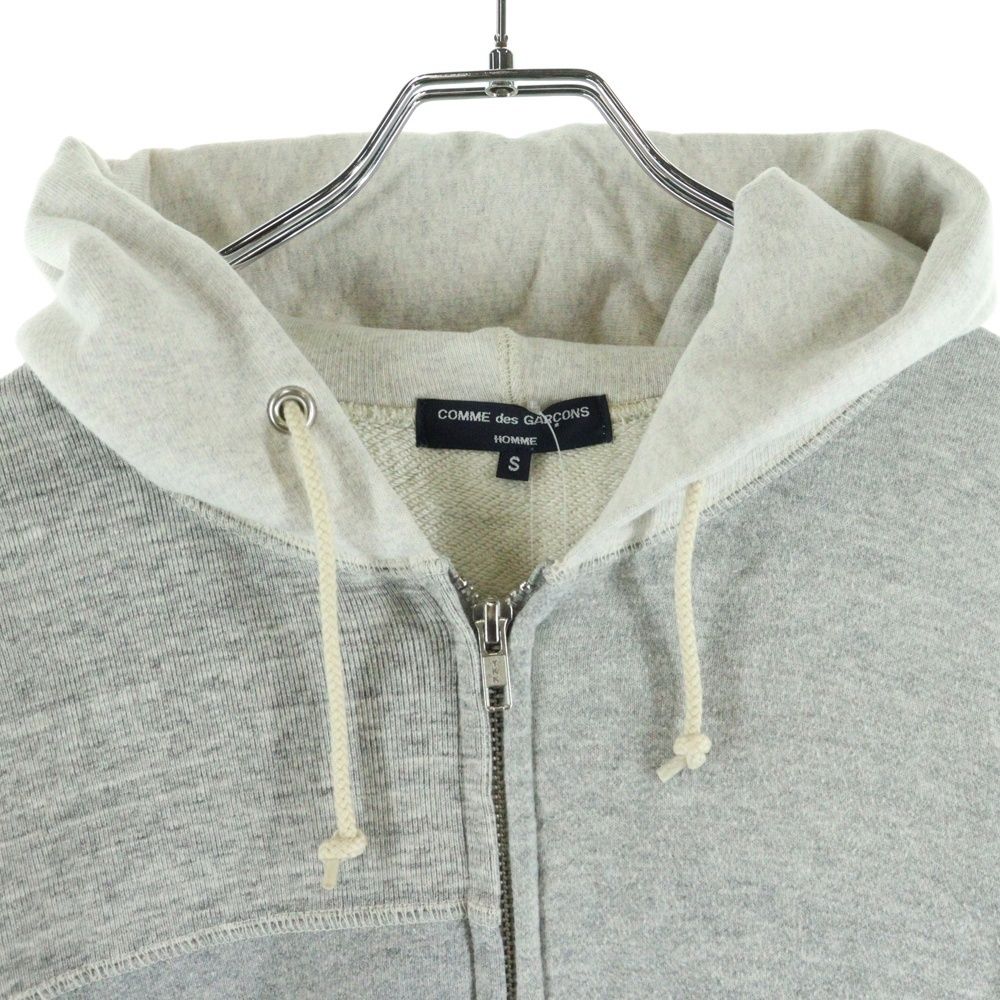  COMME des GARCONS HOMME コムデギャルソンオム 20 AW Patchwork Zip Hoodie HF-T 008 パッチワークジップパーカー グレー レディース パーカー トップス