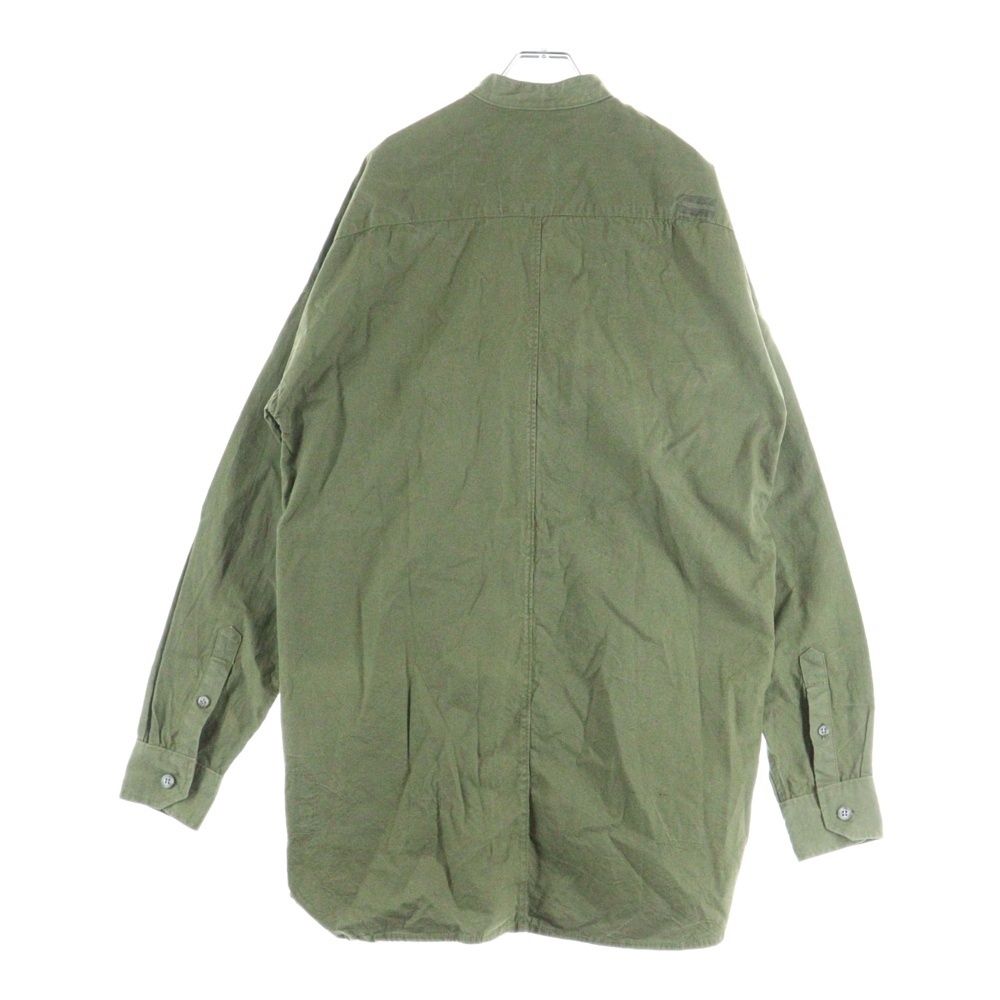 READY MADE レディメイド 16AW ×FEAR OF GOD Mandarin Collar Studio Shirt フィアオブゴッド マンダリン スタジオシャツ ミリタリージャケット ノー シャツ サイドジップ