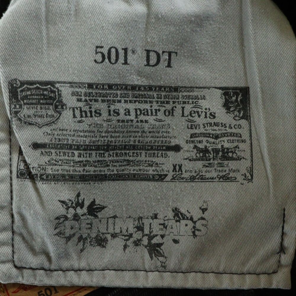  DENIM TEARS デニムティアーズ Levi s Pants リーバイス 花柄 デニムパンツ ブラック PC 9-A 1592-0003 デニム ジーンズ パンツ