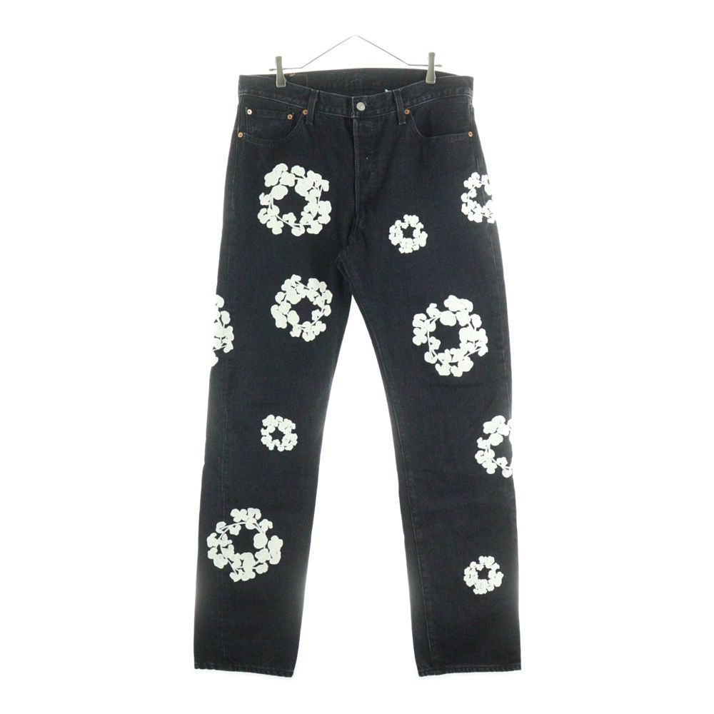DENIM TEARS デニムティアーズ Levi s Denim Pants リーバイス 花柄 デニムパンツ ブラック PC9-A1592-0003
