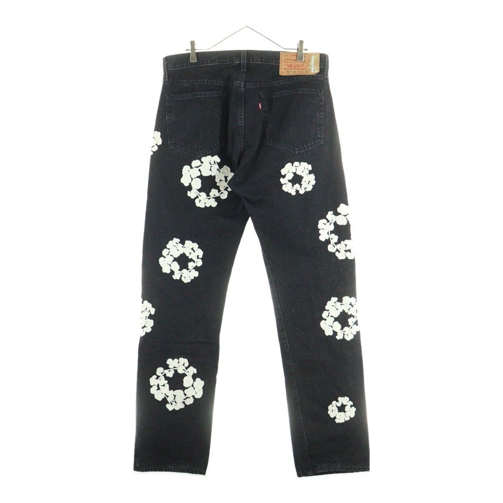 DENIM TEARS デニムティアーズ Levi s Pants リーバイス 花柄 デニムパンツ ブラック PC 9-A 1592-0003