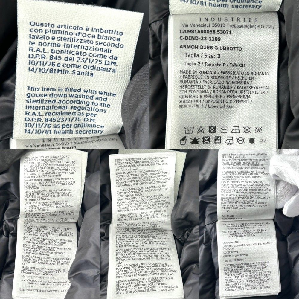 モンクレール ダウンジャケット レディース ARMONIQUE アウター フードジャンパー 2サイズ アパレル 服 MONCLER ブラック 黒 ブラック金具 ナイロン 秋 冬 品 GULLKHAN_COM