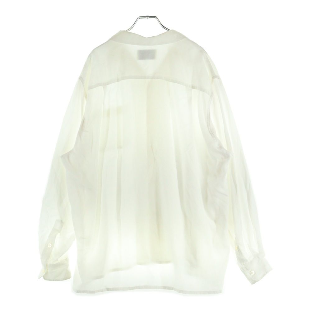 WACKO MARIA ワコマリア OPEN COLLAR SHIRT レーヨン オープン 開襟 長袖シャツ ホワイト