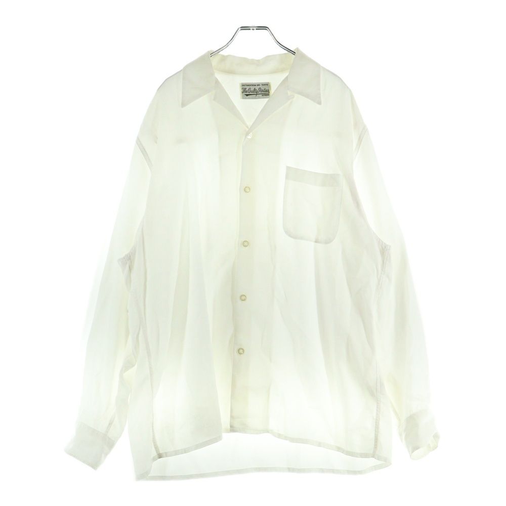 WACKO MARIA ワコマリア OPEN COLLAR SHIRT レーヨン オープン 開襟 長袖シャツ ホワイト