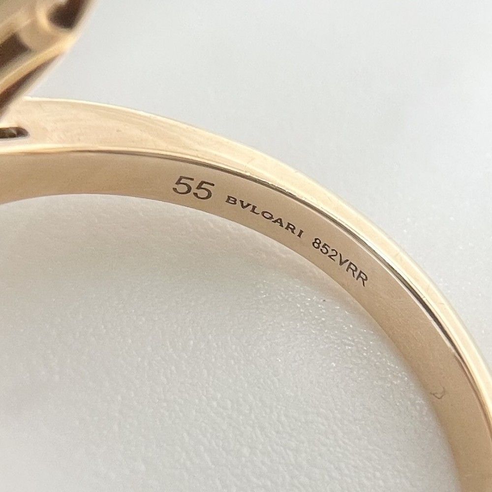 ブルガリ 指輪 レディース ティーヴァドリーム リング ジュエリー 18金PG BVLGARI K18ピンクゴールド ダイヤモンド0.08ct 約14.5号 約4.1g 品 FORTGASGNV_COM_BR