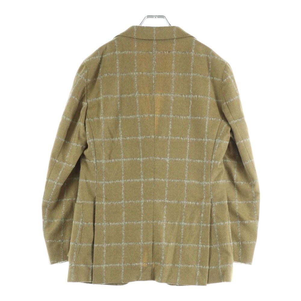 TAGLIATORE タリアトーレ ブロックチェック ノッチドラペル ウール 2B テーラードジャケット ベージュ 1SVF22K
