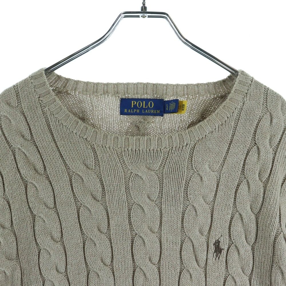 POLO RALPH LAUREN (ポロラルフローレン) ワンポイント ケーブルニット