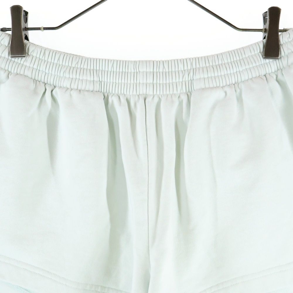  バレンシアガ 23 SS ドローストリング ランニング スウェット ハーフパンツ ショーツ ライトブルー 744725 ショートパンツ ハーフパンツ パンツ