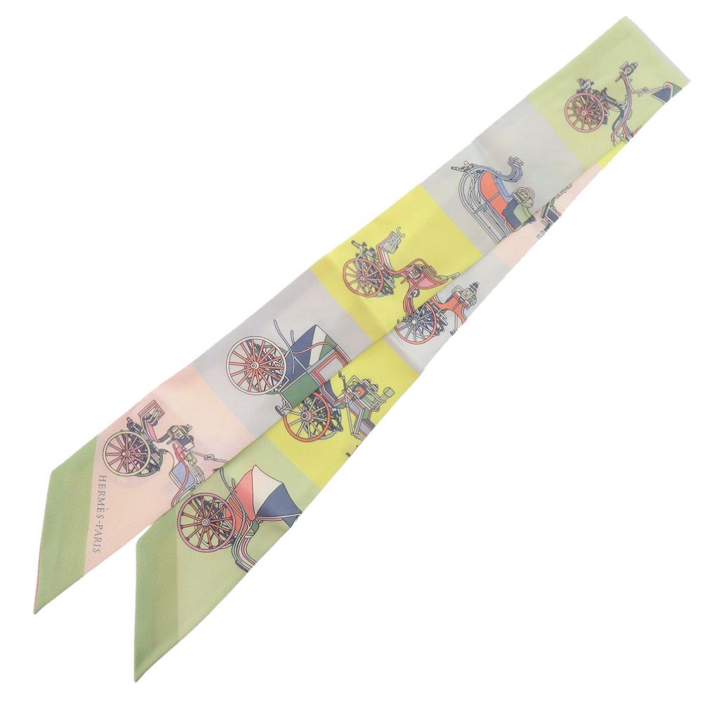 エルメス ツイリー Voitures Exquises 精巧な馬車 シルク マルチ スカーフ 0142 HERMES