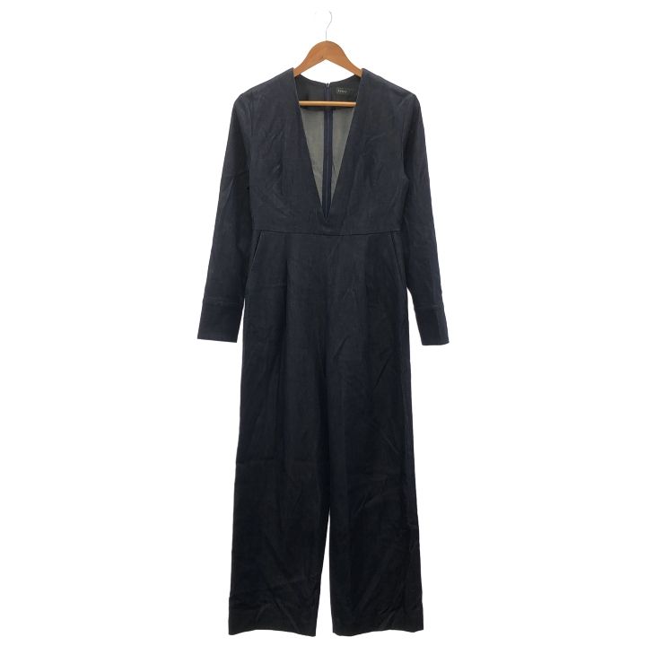 NOBLE ノーブル デニムライクVカットオールインワン 22040240108040 ジャンプスーツ レディース インディゴ