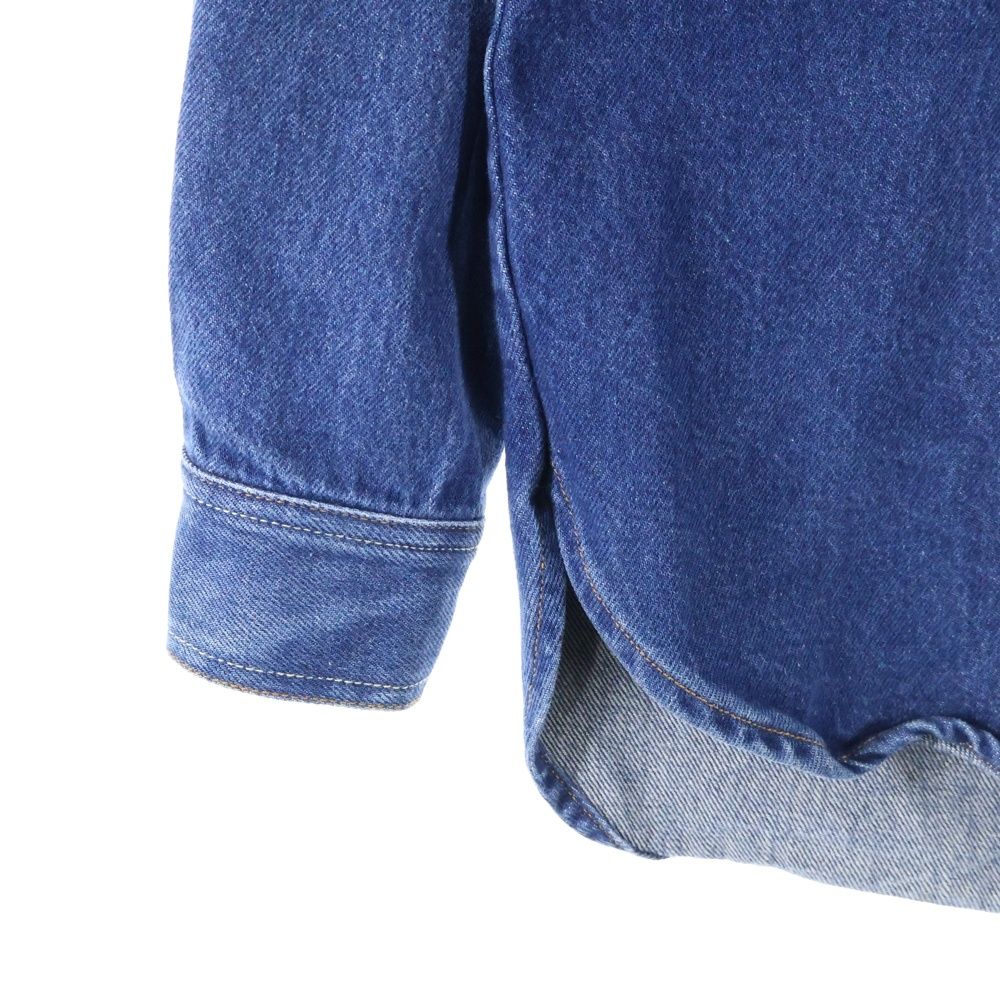 デニム ウエスタン長袖シャツ