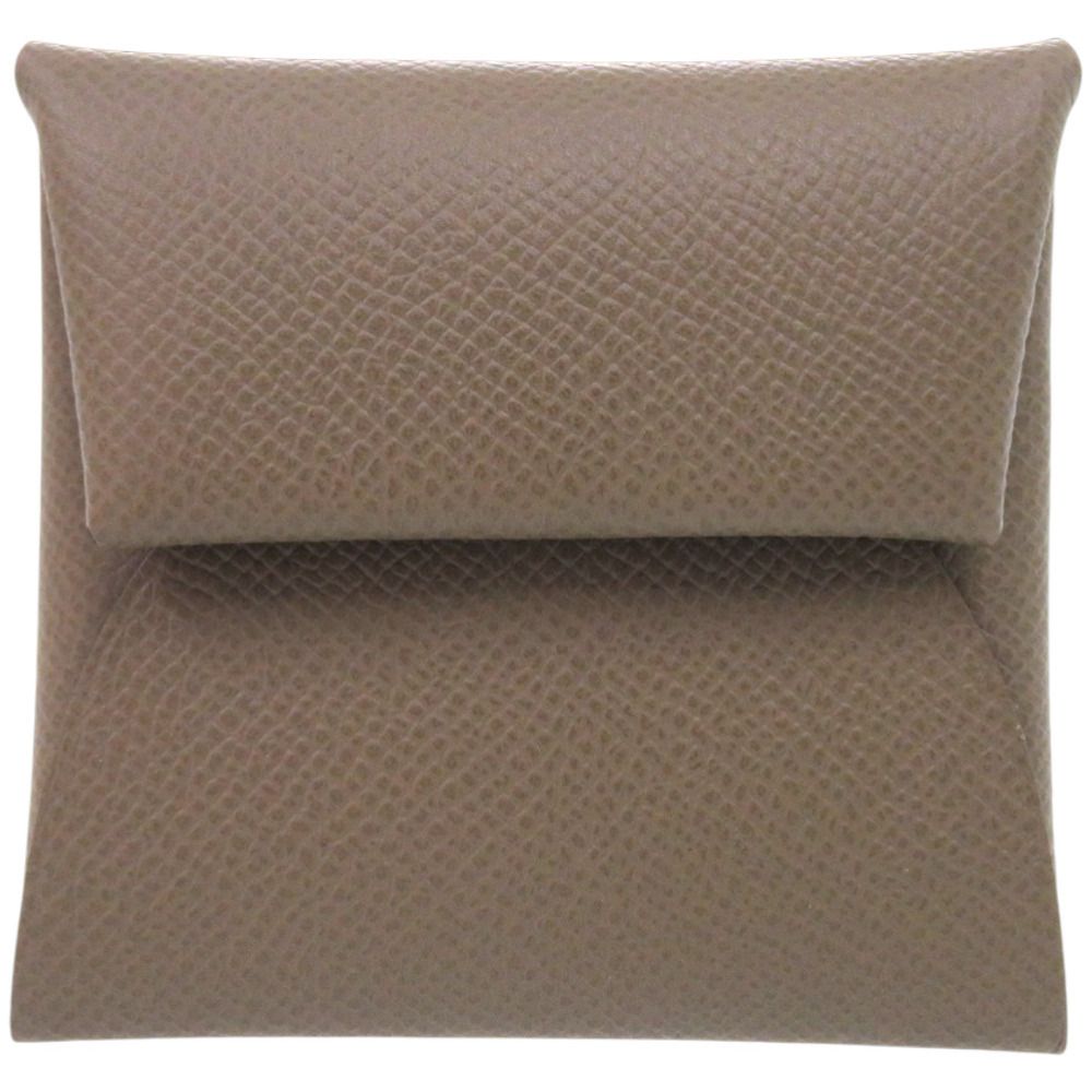 エルメス バスティア シェーブル エトゥープ W刻印 製 コインケース 財布 1388 HERMES