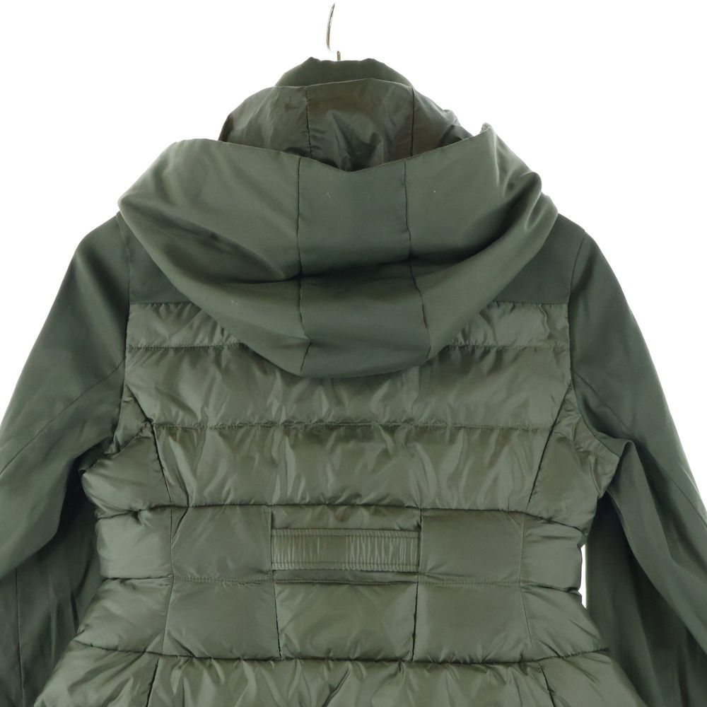  TATRAS タトラス 19 SS ナイロン切り替え フーデッド ライトダウンジャケット カーキ レディース その他 ジャケット アウター