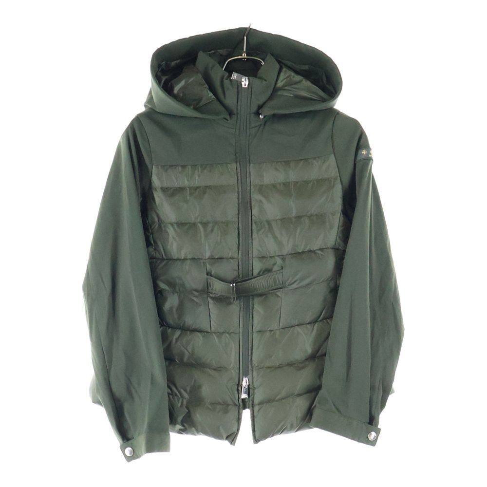 TATRAS タトラス 19 SS ナイロン切り替え フーデッド ライトダウンジャケット カーキ レディース