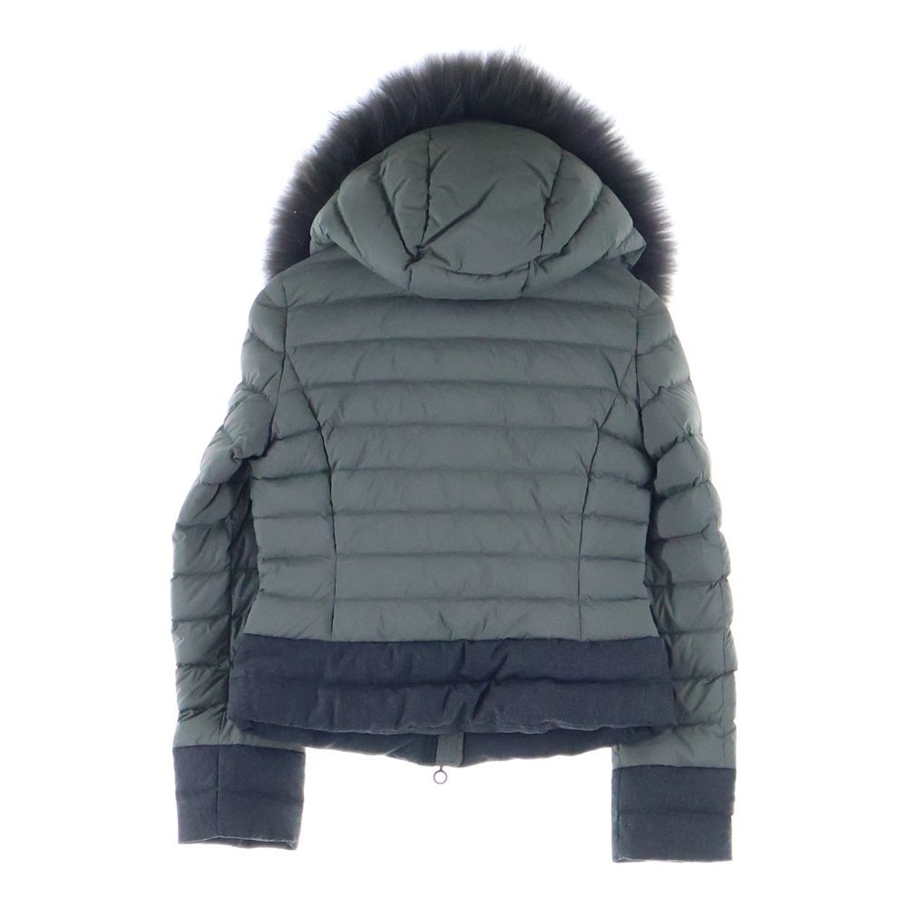 TATRAS タトラス 21AW VARENA ファーフーデッド ナイロン ショート丈 ダウンジャケット レディース カーキ LTKE21A4164-D