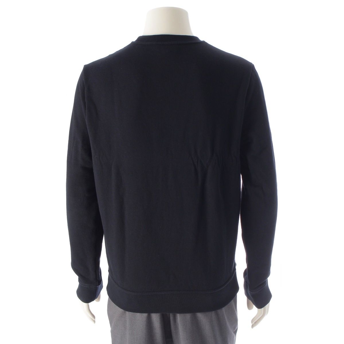 エルメス コットン メタルリー オ カレ レザーパッチ トレーナー