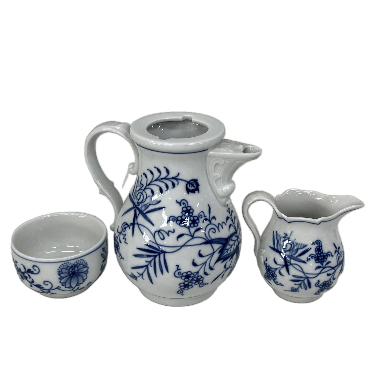 Meissen ブルーオニオン コーヒーポット シュガー クリーマー 3点 セット マイセン 西洋食器 ドイツ S10517391 ATMAENTERPRISE_COM