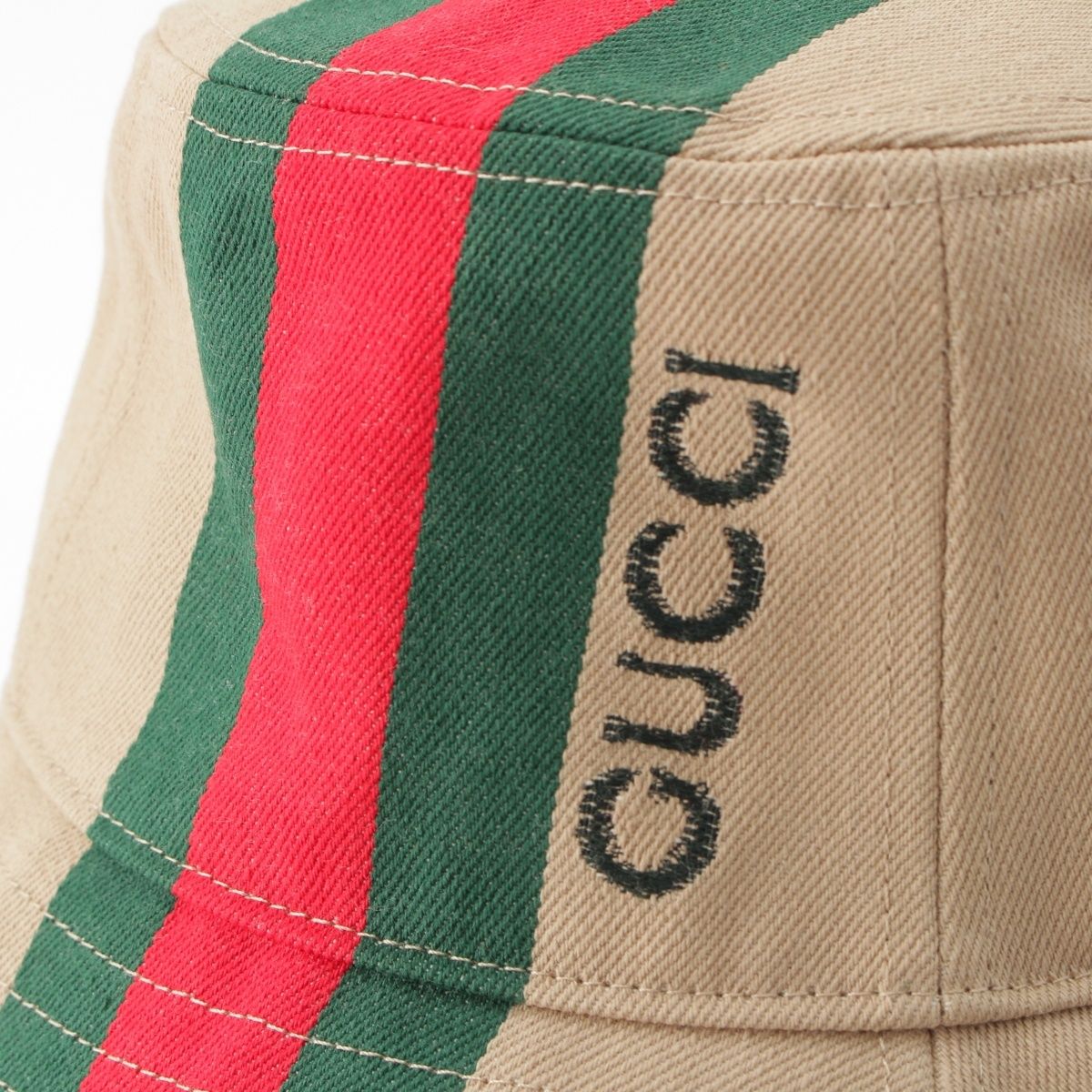 グッチ キャンバス ロゴ シェリーライン バケット ハット 帽子 788561