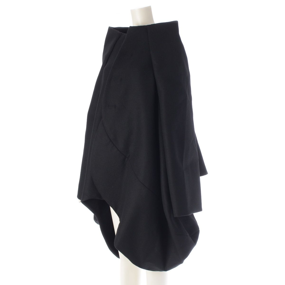 コムデギャルソンコムデギャルソン　AD2021 ウールスカート コムデギャルソン AD2021 ウール 変形 アシンメトリー コート アウター