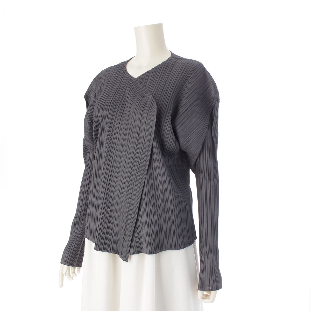 プリーツプリーズ イッセイミヤケ ノーカラージャケット アウター PP04