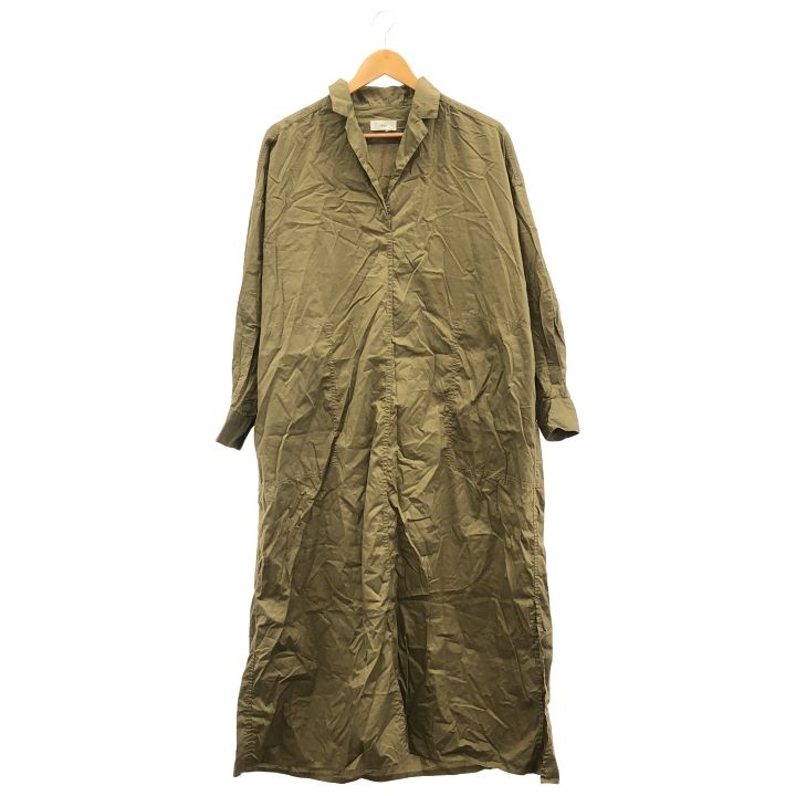 IENA イエナ 24040900901030 ハイカウントツイル シャツワンピ レディース キャメル