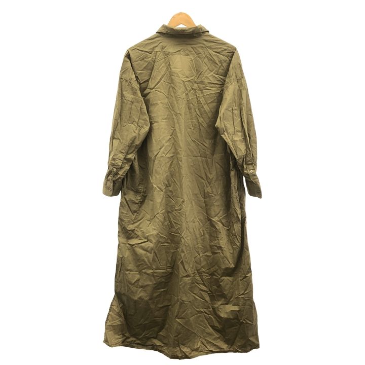 IENA イエナ 24040900901030 ハイカウントツイル シャツワンピ レディース キャメル