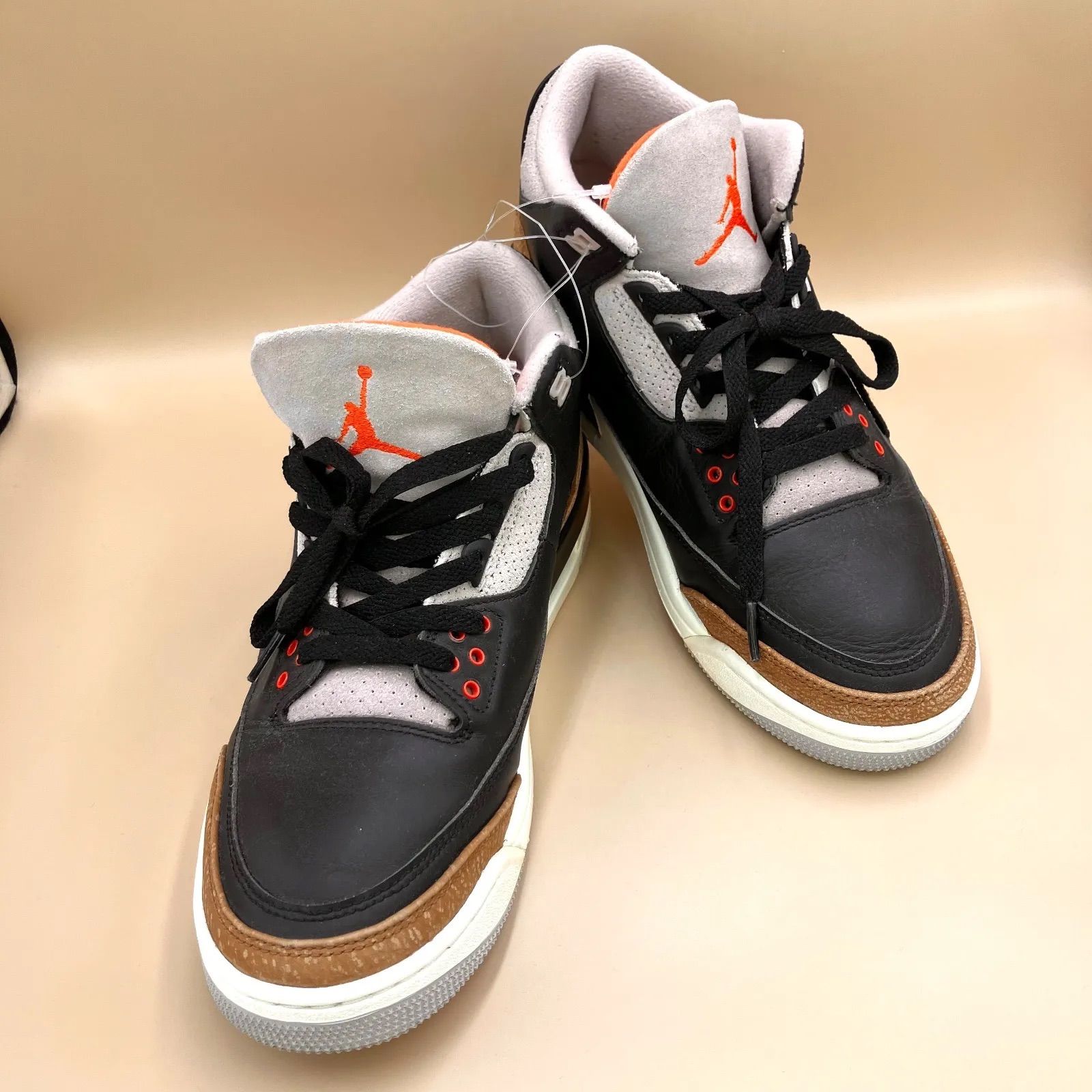 #589 NIKE エアジョーダン3レトロオールウッド ブラウンスニーカー