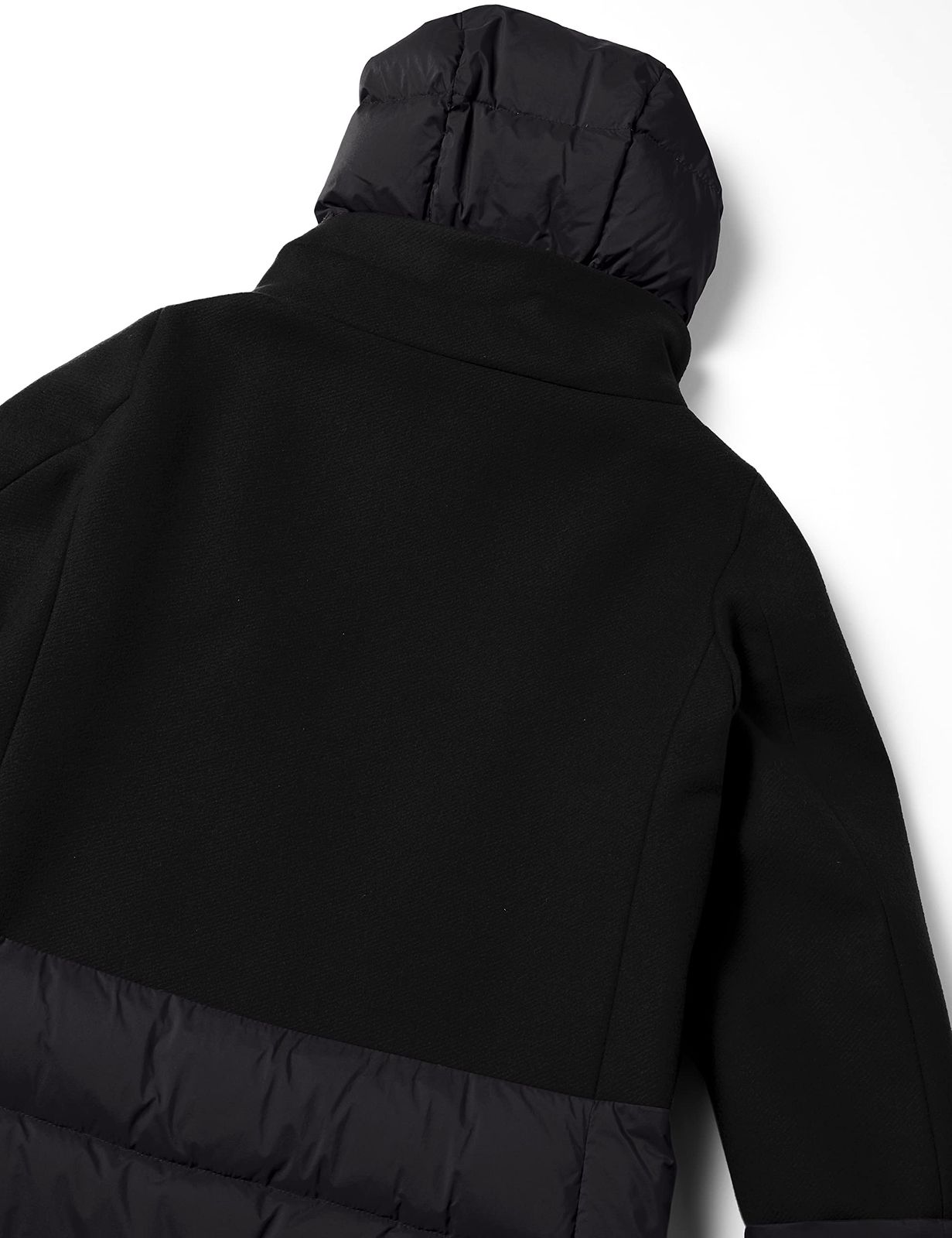 ヘルノ ウールメルトン 軽量ナイロンハイブリッドダウンコート ハイブリッドシリーズ レディース Black 2 EU 42 日本サイズ9 号相当