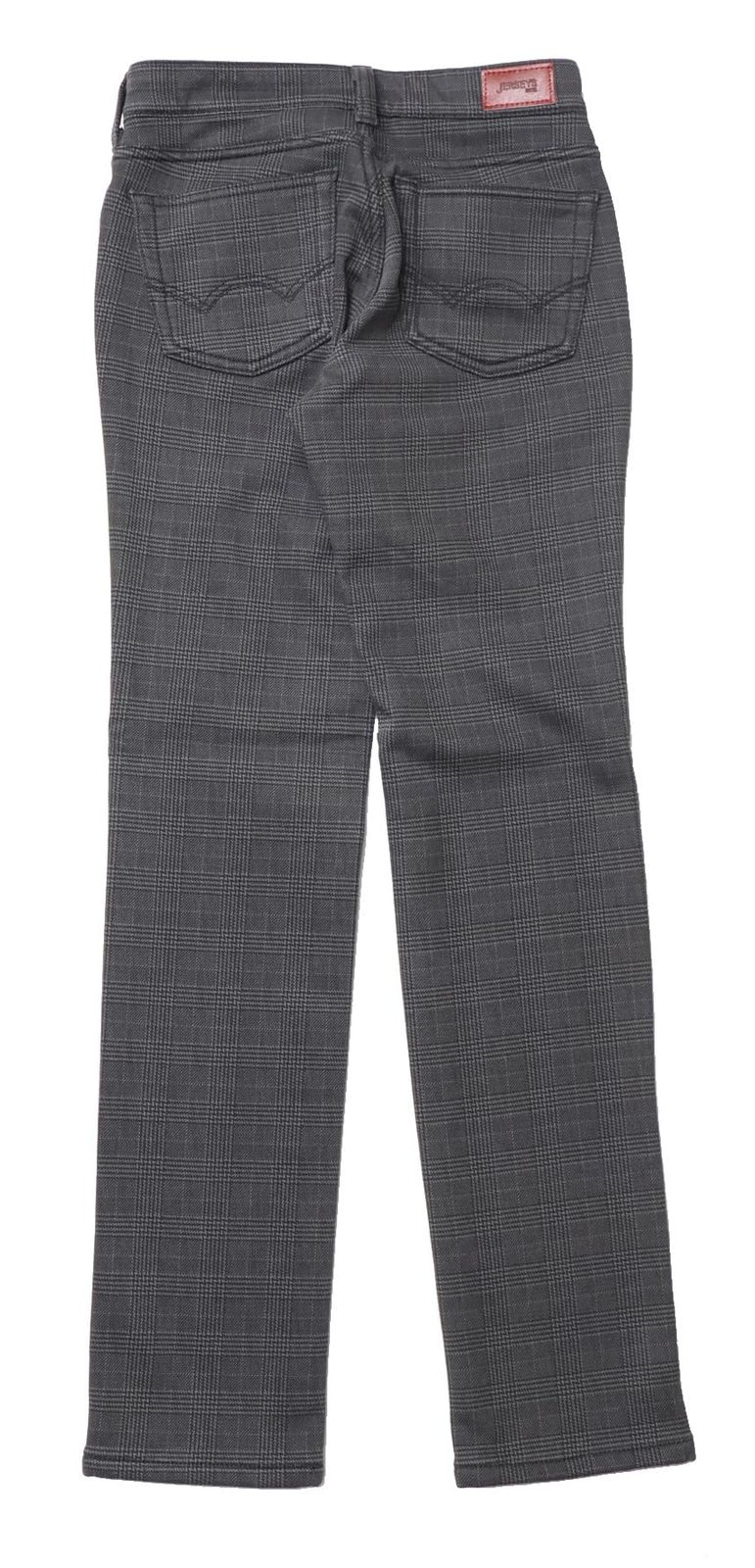 エドウィン カジュアルパンツ HIGH BODY FIRE SLIM STRAIGHT レディース グレーチェック