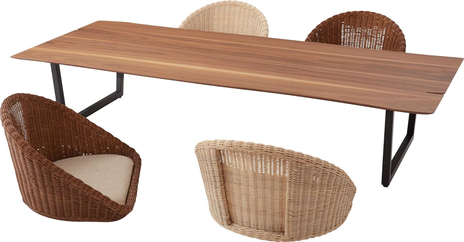 東谷 AZUMAYA 座椅子 ラタン フロアチェア NRS 425 NA ナチュラル 横幅53 奥行49 高さ38 座面高7