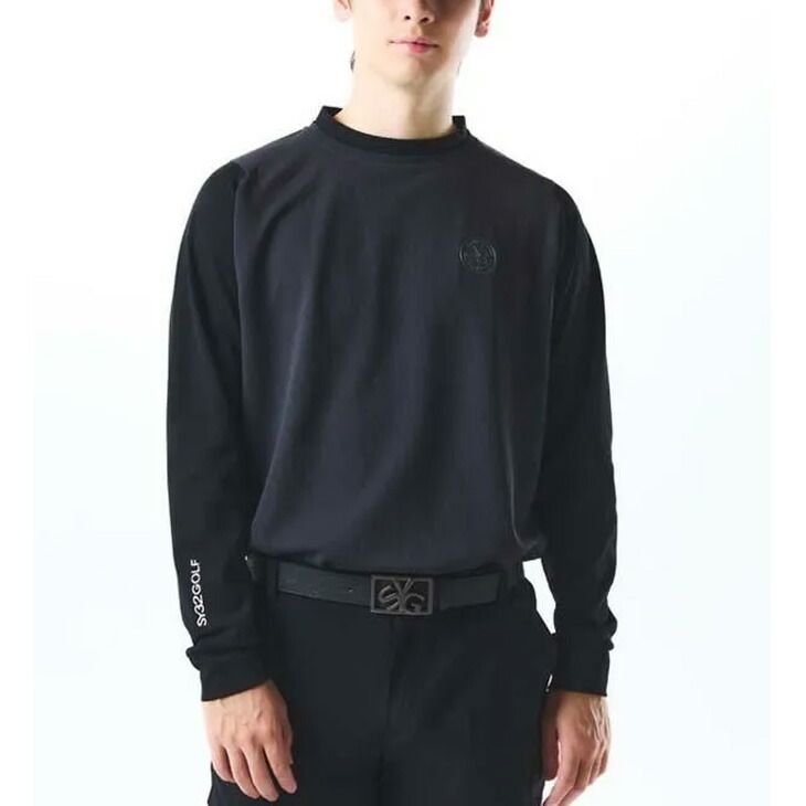 SY32 BY SWEET YEARS GOLF メンズ 長袖シャツ モックネック ゴルフウェア SY32 スウィートイヤーズ モックシャツ トップス ストレッチ 吸水速乾 UV加工 紳士用 長そで ゴルフシャツ 服 SYG-25A1-01 MOOIMEC_CO_ZA