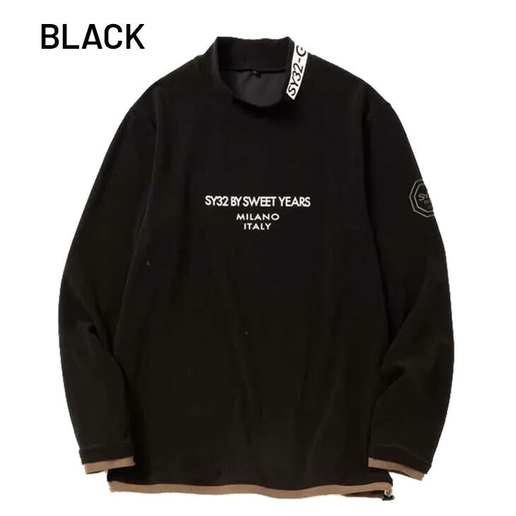 フリースシャツ モックネック