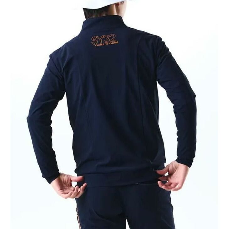 SY32 BY SWEET YEARS GOLF メンズ 長袖 プルオーバー ハーフジップ SY32 スウィートイヤーズ ゴルフウェア トップス 防風 軽量 ストレッチ 紳士用 長そで ゴルフシャツ 服 SYG-25A1-09 LLC-HASEGAWATOSO_COM