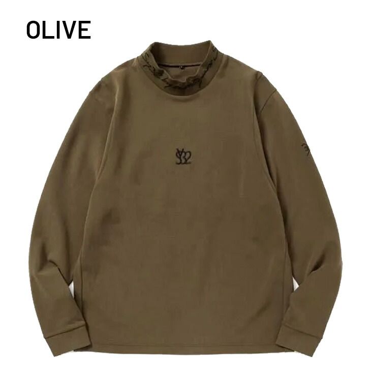 SY32 BY SWEET YEARS GOLF メンズ 長袖シャツ モックネック ゴルフウェア SY32 スウィートイヤーズ モックシャツ トップス ストレッチ 紳士用 長そで ゴルフシャツ 服 SYG-25A1-22