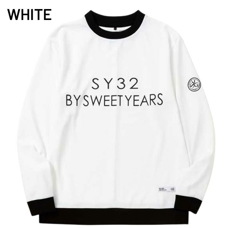 SY32 BY SWEET YEARS GOLF メンズ 長袖 スウェットシャツ SY32 スウィートイヤーズ ゴルフウェア トップス 吸水速乾 ストレッチ 紳士用 長そで ゴルフ用トレーナー スエット 服 SYG-25A2-16
