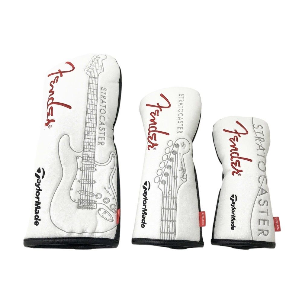 TAYLOR MADE テーラーメイド ×FENDER ヘッドカバー 3点セット ホワイト系 DR FW UT 240101556267 ゴルフウェア ストスト