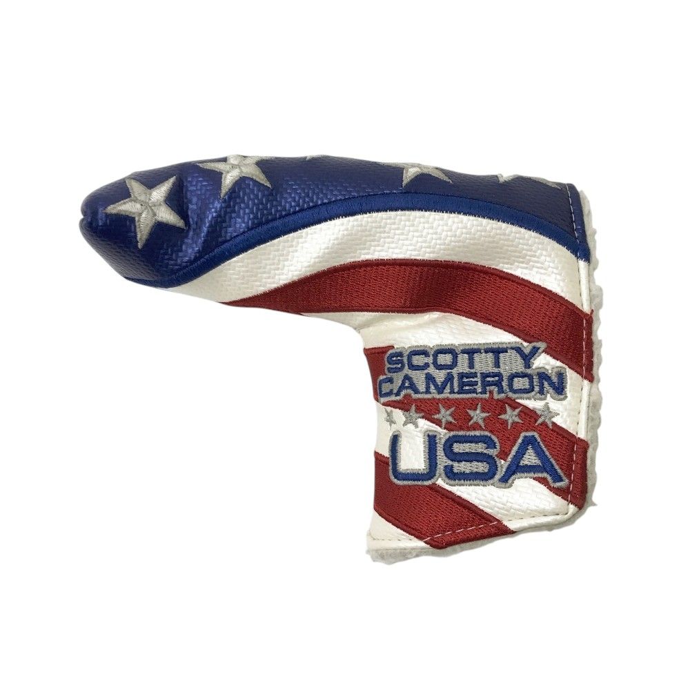 SCOTTY CAMERON スコッティキャメロン パターカバー ピン型 USAフラッグ 星条旗 ホワイト系 PT 240101556274 ゴルフウェア ストスト