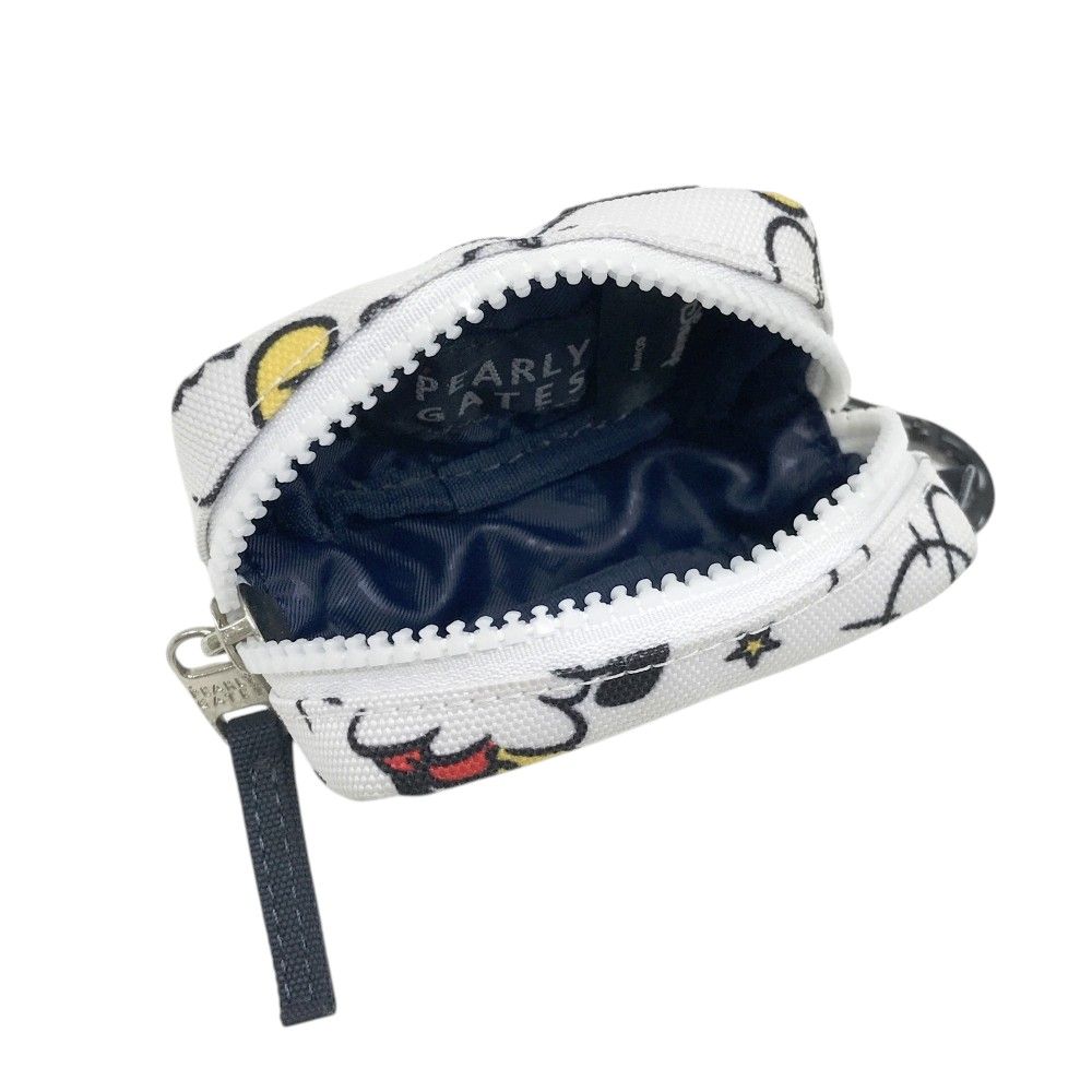 PEARLY GATES ボールポーチ ミッキーコラボ パーリーゲイツ ポーチ PEARLY GATES パーリーゲイツ ×Disney ボールポーチ ミッキー ホワイト