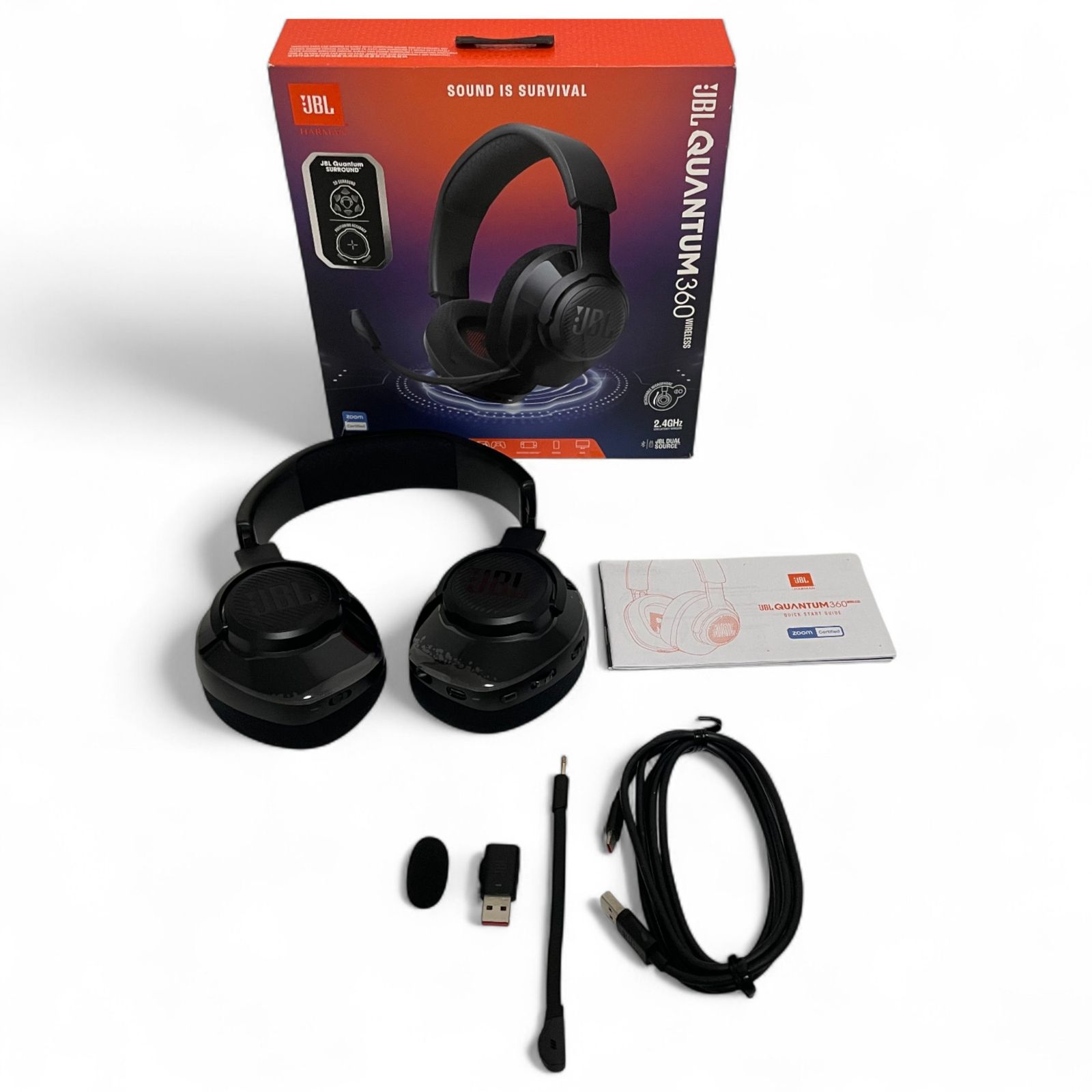 JBL ゲーミングヘッドセット QUANTUM 360 WIRELESS ブラック ワイヤレス 1100-2777