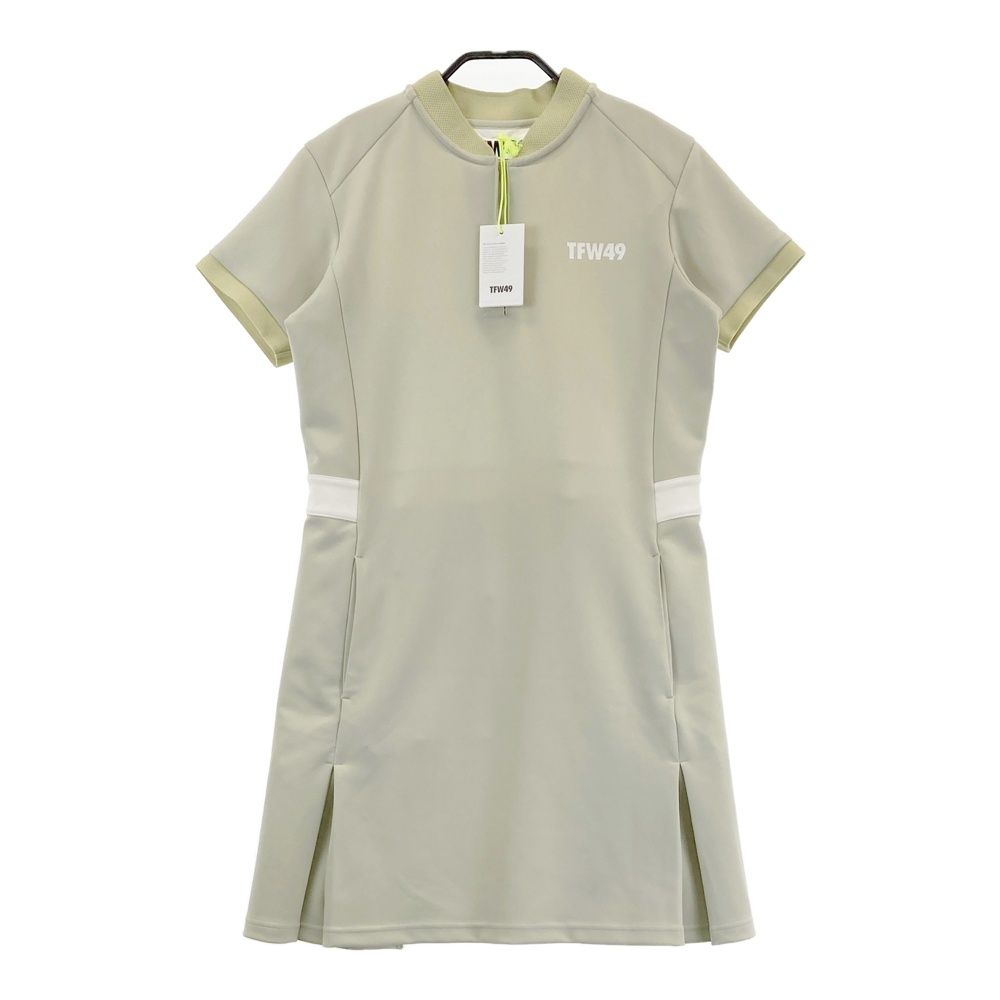 サイズ M TFW49 ティーエフダブリューフォーティーナイン 半袖ワンピース グリーン系 240101542712 ゴルフウェア レディース ストスト