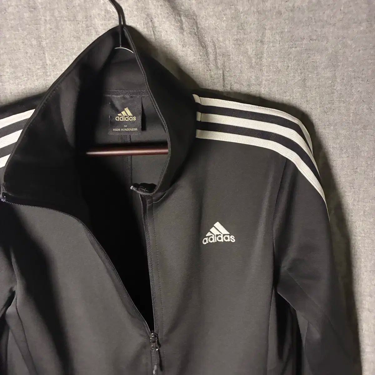 adidas ジャージ アディダス M 3本ライン トラックパンツ 黒 ブラック 