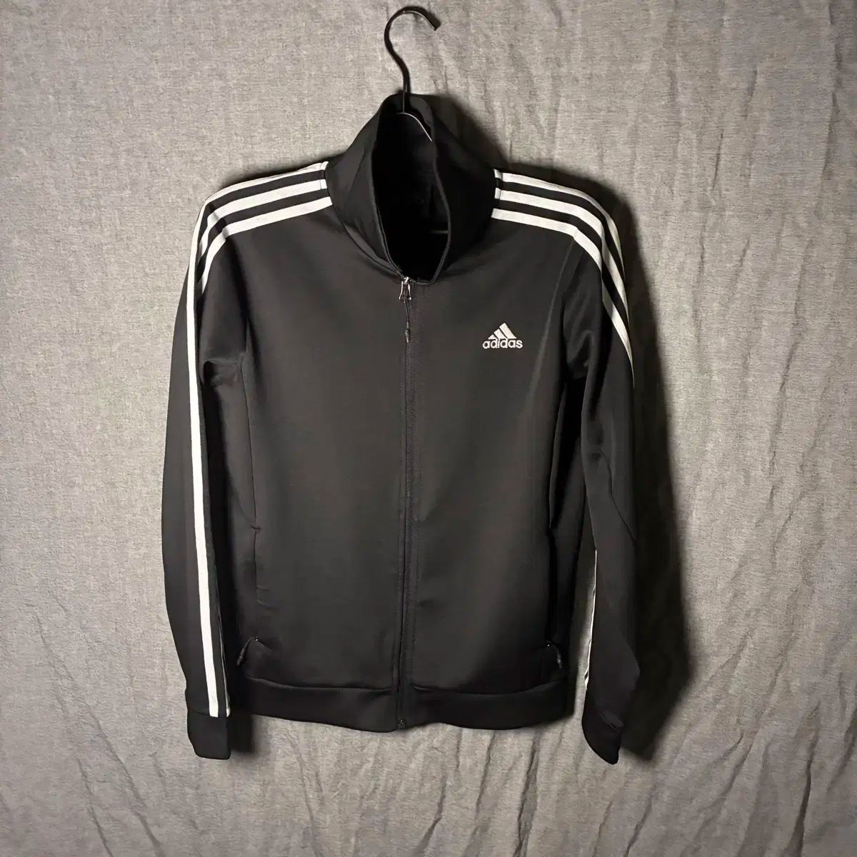 adidas ジャージ アディダス M 3本ライン トラックパンツ 黒 ブラック 