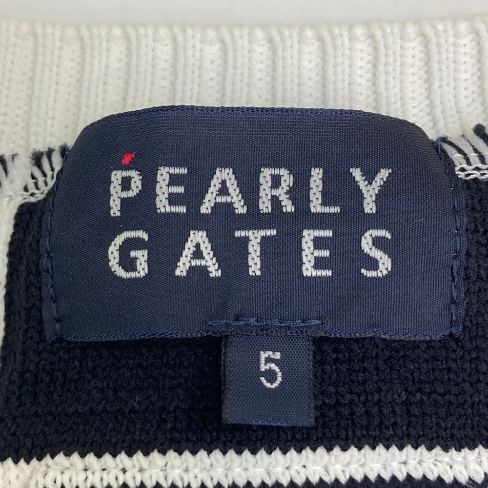 サイズ：5 PEARLY GATES パーリーゲイツ Vネック ニットベスト