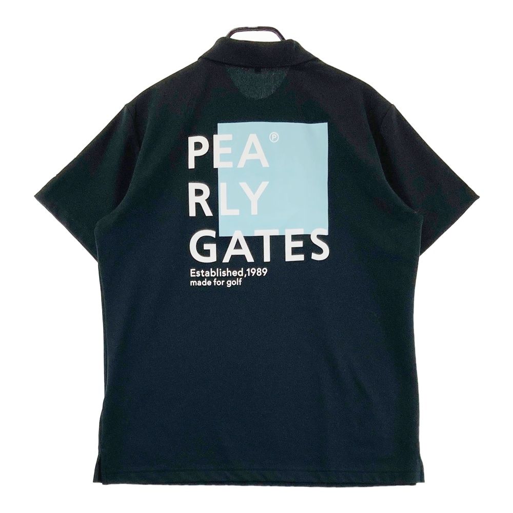 サイズ 7 PEARLY GATES パーリーゲイツ モデル 半袖ポロシャツ ブラック系 240101549524 ゴルフウェア メンズ ストスト
