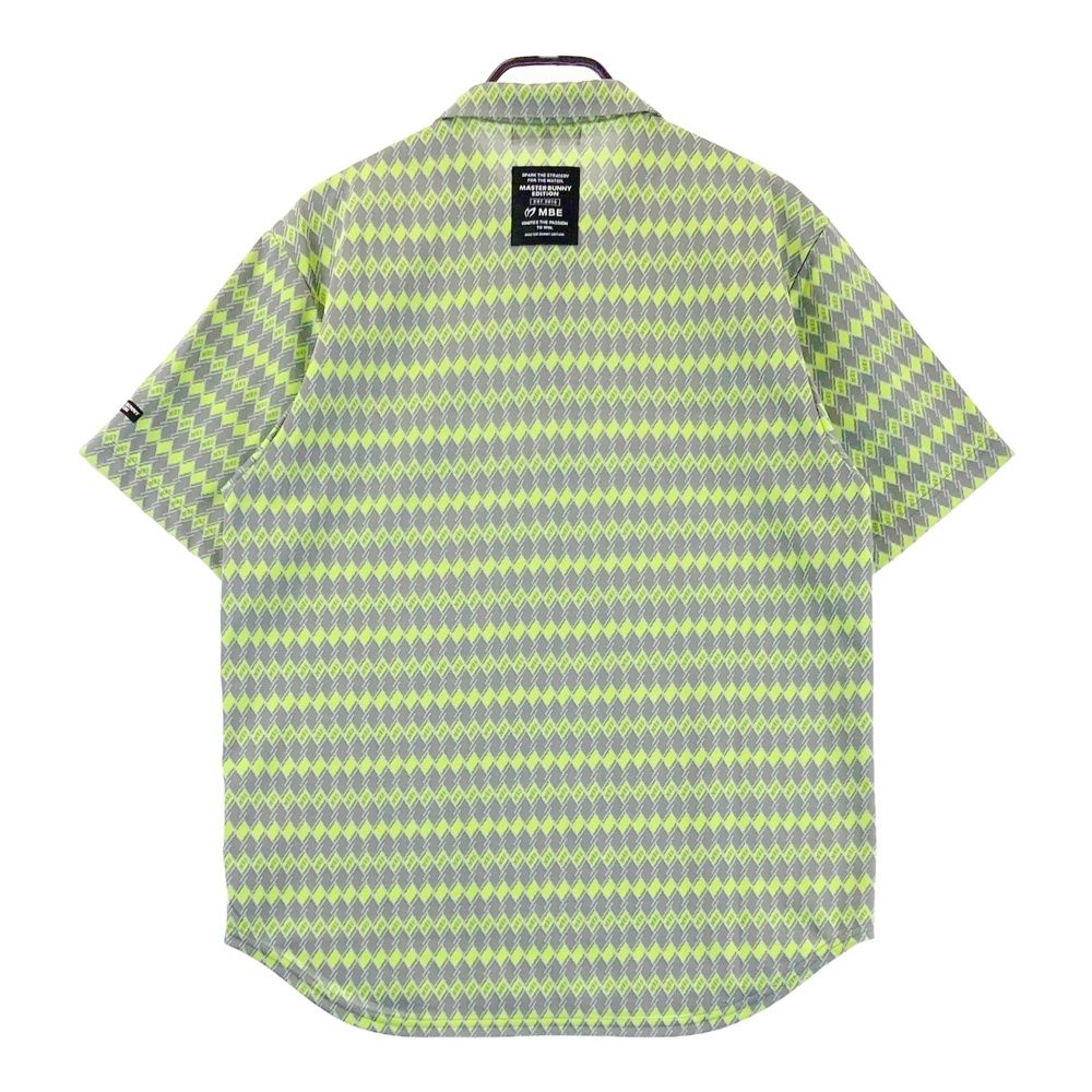 サイズ 6 MASTER BUNNY EDITION マスターバニーエディション モデル 半袖ポロシャツ 総柄 グレー系 240101549529 ゴルフウェア メンズ ストスト