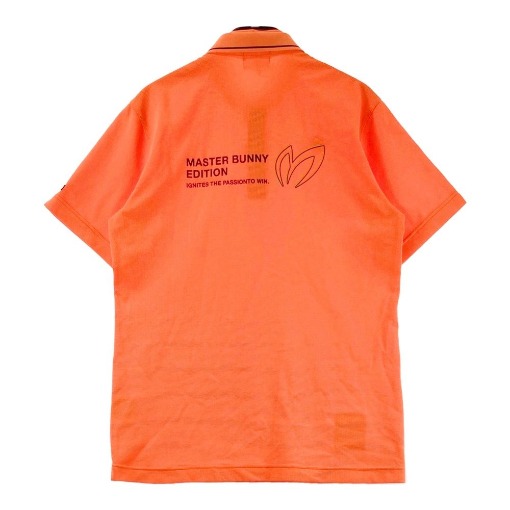サイズ 6 MASTER BUNNY EDITION マスターバニーエディション モデル 半袖ポロシャツ 蛍光 オレンジ系 240101549530 ゴルフウェア メンズ ストスト