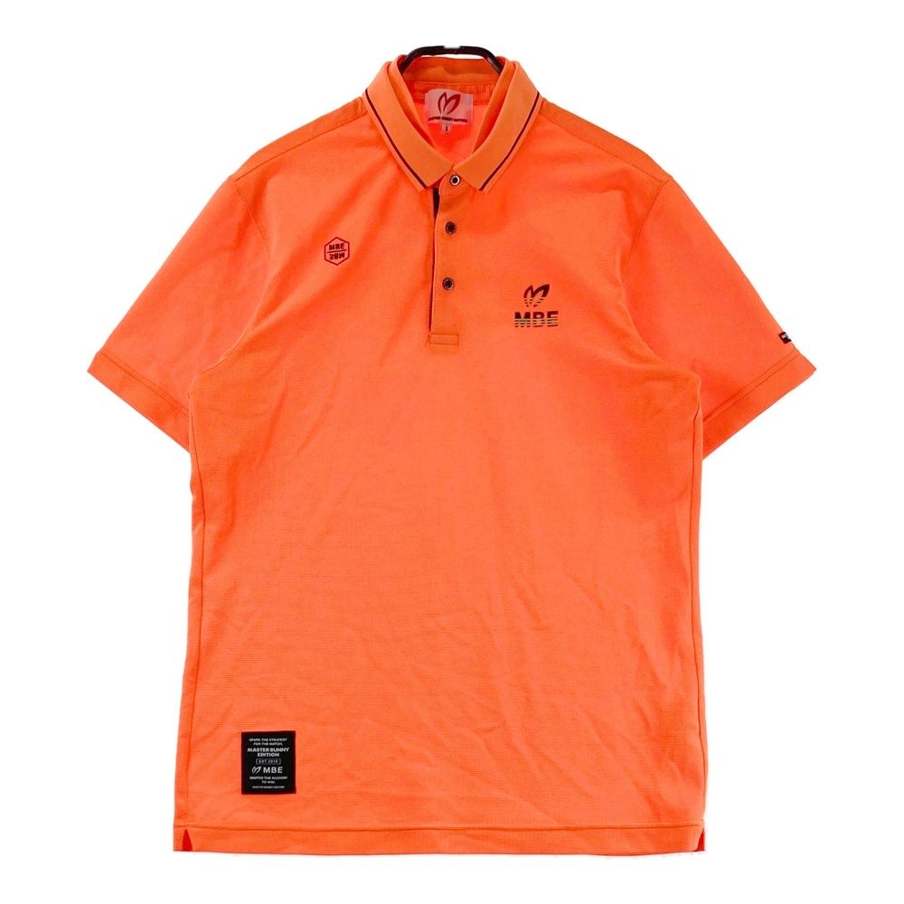サイズ 6 MASTER BUNNY EDITION マスターバニーエディション モデル 半袖ポロシャツ 蛍光 オレンジ系 240101549530 ゴルフウェア メンズ ストスト